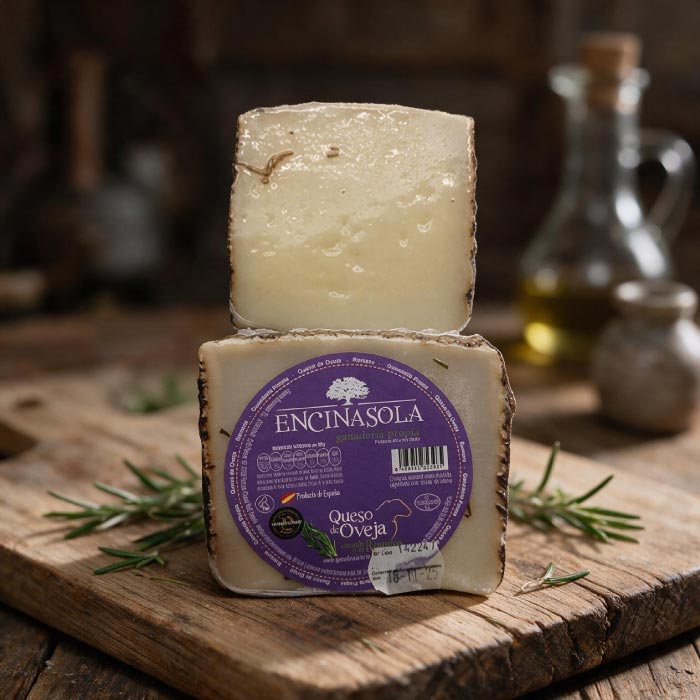 Queso de oveja curado con romero Encinasola