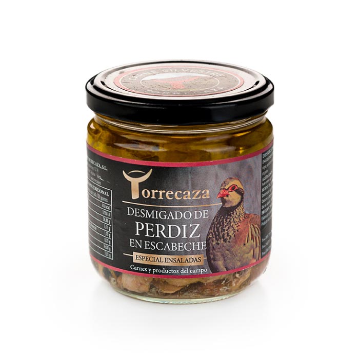 Perdiz en escabeche desmigada Torrecaza
